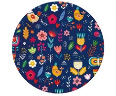 „Pavasario linksmybės“ tamsios popierinės lėkštės, 6 vnt., 18 cm
