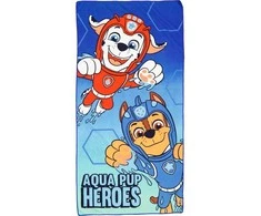 Paw Patrol Aqua paplūdimio rankšluostis 60x120 cm (greitai džiūstantis)