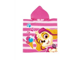 Paw Patrol arbūzinis paplūdimio rankšluostis pončas 55x110cm (greitai džiūstantis)