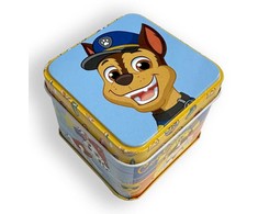 Paw Patrol berniukų mini metalinė dėžutė 7,5 cm