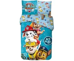 Paw Patrol Brave Paws patalynės komplektas 140x200cm, 65x65 cm