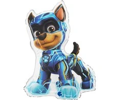 Paw Patrol Chase baltas folijos balionas 61 cm