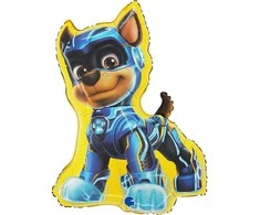 Paw Patrol Chase geltonas folijos balionas 61 cm