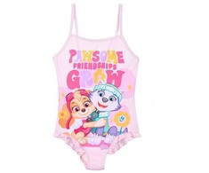 Paw Patrol Draugystės šviesiai rožinis vaikiškas maudymosi kostiumėlis, plaukimui 5 metai / 110 cm