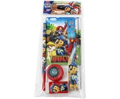 „Paw Patrol“ gelbėjimo ratukų 5 dalių kanceliarinių prekių rinkinys