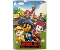 „Paw Patrol“ gelbėjimo ratukų užrašų knygelė, B/5 linijomis, 40 lapų