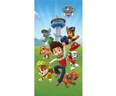 Paw Patrol Go vonios rankšluostis, paplūdimio rankšluostis 70x140cm (greitai džiūstantis)