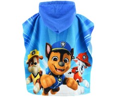 Paw Patrol Good Pups paplūdimio rankšluostis pončas 55x110 cm (greitai džiūstantis)