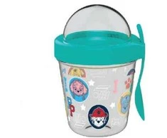 Paw Patrol Heads puodelių laikiklis su dangteliu ir šaukšteliu, 350 ml