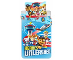 Paw Patrol Heroes Unleashed vaikiškas patalynės komplektas 100√π140cm, 40√π45cm