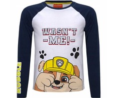 Paw Patrol juodi vaikiški ilgomis rankovėmis marškinėliai, viršinė 104 cm