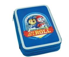 „Paw Patrol Knights“ dviejų aukštų užpildytas pieštukų dėklas
