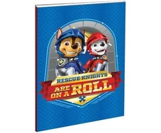 Paw Patrol Knights užrašų knygelė B/5 linijomis, 40 lapų