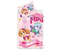 „Paw Patrol“ komandinio darbo vaikiškas patalynės komplektas 100–135 cm, 40–60 cm