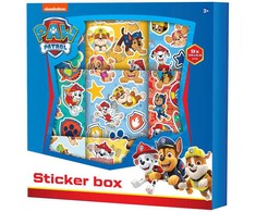„Paw Patrol“ komandos 9 lapų lipdukas dėžutėje
