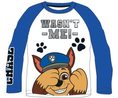 Paw Patrol mėlyni vaikiški ilgomis rankovėmis marškinėliai, viršus 98 cm