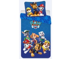 „Paw Patrol“ mėlynos spalvos vaikiška patalynės komplektas 100–140 cm, 40–45 cm