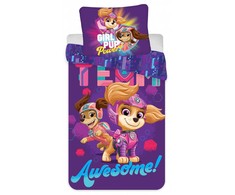 „Paw Patrol“ nuostabus vaikiškas patalynės komplektas 100–135 cm, 40–60 cm