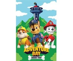 Paw Patrol Nuotykių Įlanka vilnos antklodė 100x150cm