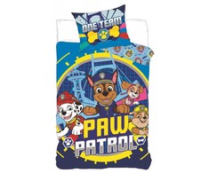 „Paw Patrol One Team“ vaikiška patalynės komplektas 100–135 cm, 40–60 cm
