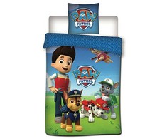 „Paw Patrol“ patalynės komplektas 140–200 cm, 63–63 cm mikropluošto