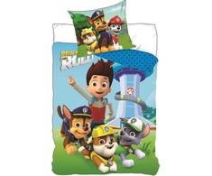 „Paw Patrol“ patalynės komplektas ant ritinėlio 135–200 cm, 80–80 cm