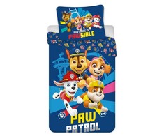 Paw Patrol Pawsible mėlyna patalynės komplektas 140–200 cm, 65 x 65 cm
