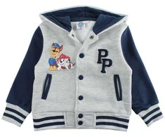 Paw Patrol pilkas berniukiškas vaikiškas džemperis su gobtuvu 2-8 metų amžiaus / 92-128 cm