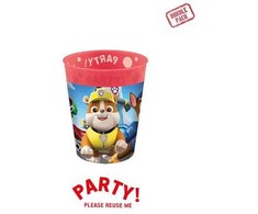 Paw Patrol Rescue Heroes mikro premium plastikinių puodelių rinkinys 4 vnt. po 250 ml