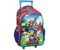 „Paw Patrol Rescue Rule“ mokyklinis krepšys su ratukais, 46 cm