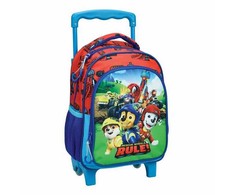 Paw Patrol Rescue Rule vaikiška kuprinė su ratukais, krepšys 30 cm