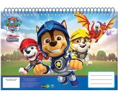 „Paw Patrol“ riteriai, A/4 spiralinis eskizų sąsiuvinis, 30 lapų