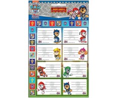 „Paw Patrol“ riteriai užrašinės etiketė su lipdukais, 16 dalių