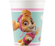 Paw Patrol Skye ir Everest popieriniai puodeliai 8 vnt. 200 ml FSC