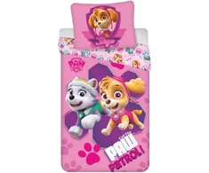 „Paw Patrol Skye“ patalynės komplektas 140–200 cm, 70–90 cm mikropluošto