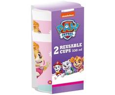 Paw Patrol Skye √©s Everest plastikinių puodelių 2 dalių rinkinys 230 ml