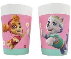 Paw Patrol Skye √©s Everest plastikinių puodelių 2 dalių rinkinys 230 ml