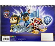 „Paw Patrol“ spiralinė eskizų knygelė, A4, 30 lapų