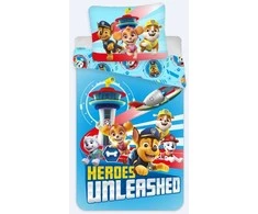 Paw Patrol Unleashed patalynės užvalkalas 135√ó200cm, 80√ó80cm