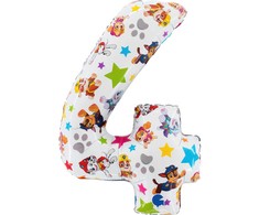 Paw Patrol žvaigždė numeris 4 folijos balionas 66 cm