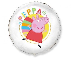 Peppa Pig baltas folijos balionas 48 cm (WP)