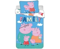 Peppa Pig Big Pig Family vaikiškos patalynės komplektas 100√ó135cm, 40√ó60cm