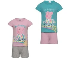 Peppa Pig Bike vaikiška trumpa pižama 3-6 metų vaikams