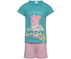 Peppa Pig Bike vaikiška trumpa pižama 3-6 metų vaikams