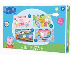 Peppa Pig dėlionė 4 viename