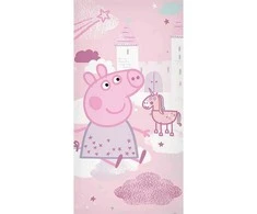 Peppa Pig Dreamland vonios rankšluostis, paplūdimio rankšluostis 70x140cm