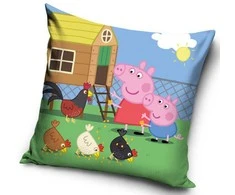 Peppa Pig Feed aksominis pagalvėlės užvalkalas, 40x40 cm