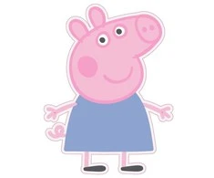 Peppa Pig formos pagalvėlė, dekoratyvinė pagalvėlė 27x33 cm