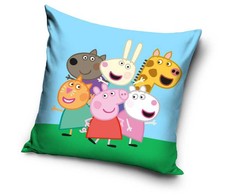 Peppa Pig Friends pagalvėlės užvalkalas 40x40 cm Velvet