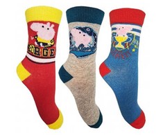Peppa Pig George geltonos vaikiškos kojinės 23/26